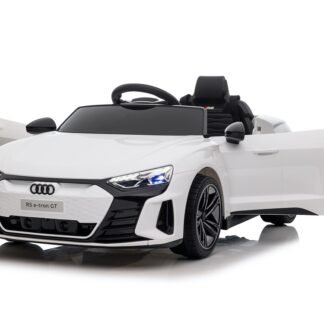 AUDI E-TRON GT 12V, 2 MOTORES, BLANCO, RC, RUEDAS PLASTICO, ASIENTO PLASTICO INDA715-AT